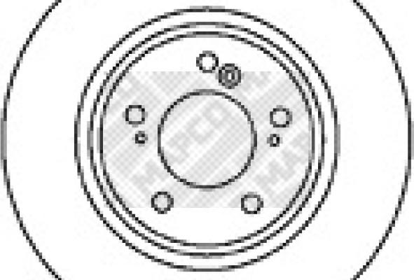 Mapco 15614 - Bremžu diski autodraugiem.lv