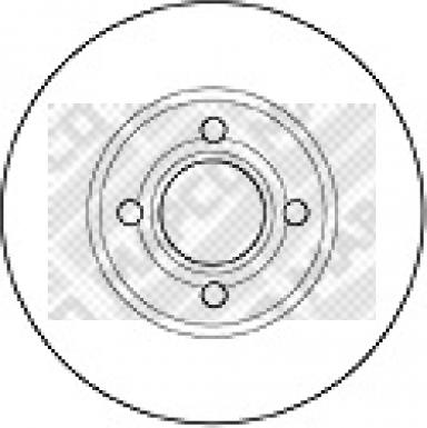 Mapco 15863 - Bremžu diski autodraugiem.lv