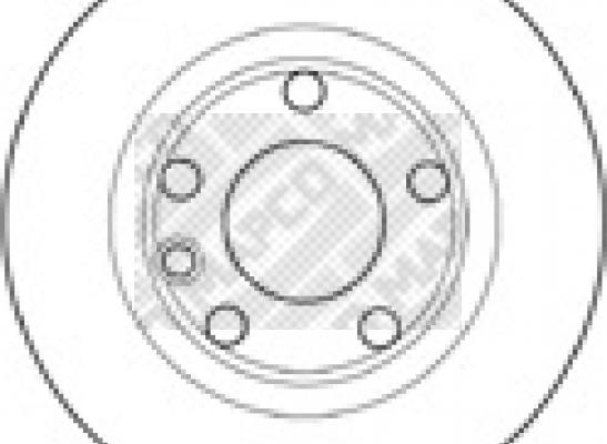 Mapco 15756 - Bremžu diski autodraugiem.lv