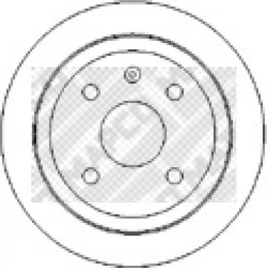 Mapco 25501 - Bremžu diski autodraugiem.lv
