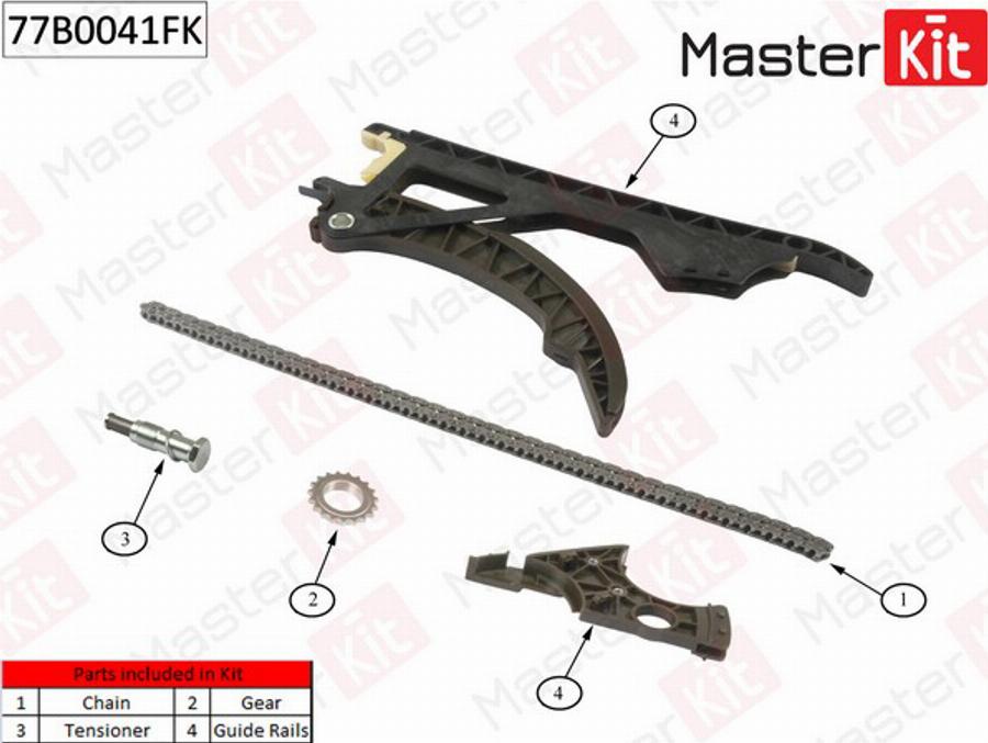 MasterKit 77B0041FK - Sadales vārpstas piedziņas ķēde autodraugiem.lv