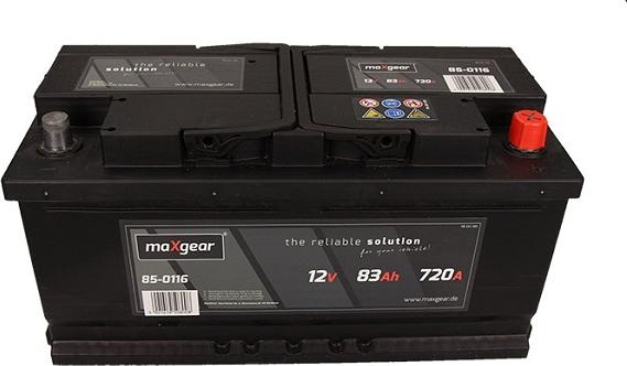 Maxgear 583400072 D722 - Startera akumulatoru baterija autodraugiem.lv