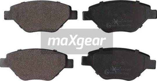 Maxgear 19-2157 - Bremžu uzliku kompl., Disku bremzes autodraugiem.lv