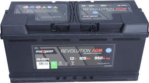 Maxgear 85-0054 - Startera akumulatoru baterija autodraugiem.lv