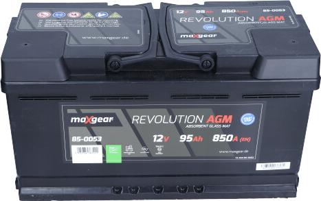 Maxgear 85-0053 - Startera akumulatoru baterija autodraugiem.lv