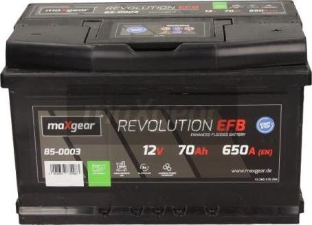 Maxgear 85-0003 - Startera akumulatoru baterija autodraugiem.lv