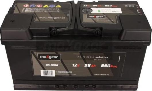 Maxgear 85-0016 - Startera akumulatoru baterija autodraugiem.lv