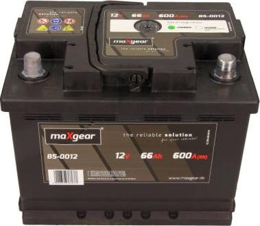 Maxgear 85-0012 - Startera akumulatoru baterija autodraugiem.lv