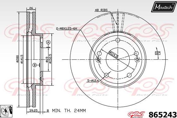 Maxtech 5265238 - Grozāmass statne, Riteņa piekare autodraugiem.lv