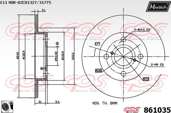 Maxtech 5227006 - Grozāmass statne, Riteņa piekare autodraugiem.lv