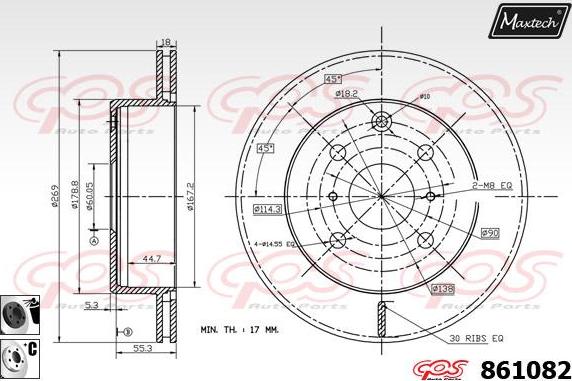 Maxtech 5227018 - Grozāmass statne, Riteņa piekare autodraugiem.lv