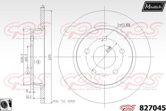 Maxtech 5271018 - Grozāmass statne, Riteņa piekare autodraugiem.lv