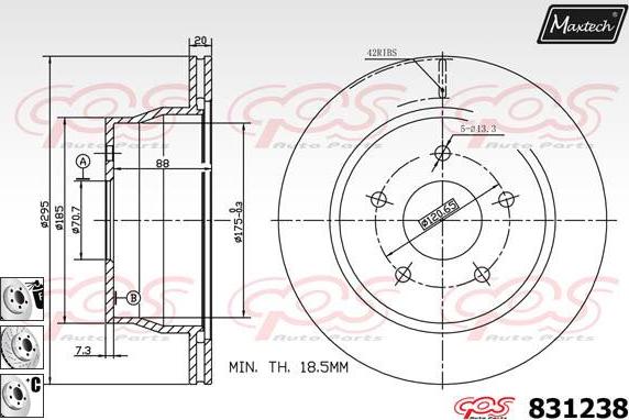 Maxtech 5271034 - Grozāmass statne, Riteņa piekare autodraugiem.lv