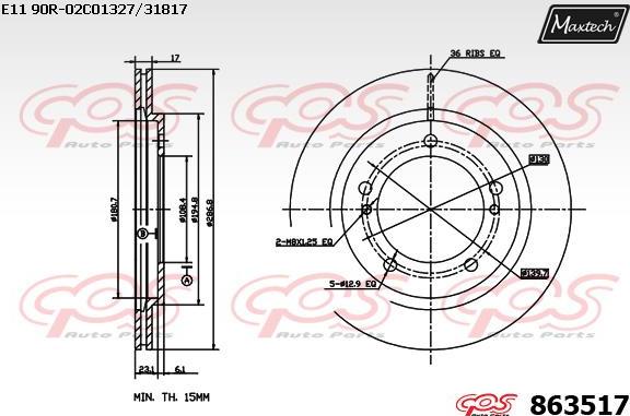 Maxtech 5271026 - Grozāmass statne, Riteņa piekare autodraugiem.lv