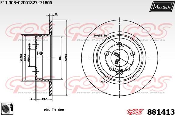 Maxtech 5273012 - Grozāmass statne, Riteņa piekare autodraugiem.lv