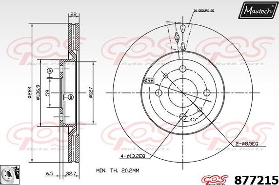 Maxtech 5273021 - Grozāmass statne, Riteņa piekare autodraugiem.lv