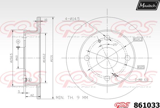 Maxtech 6255007 - Bremžu suports autodraugiem.lv