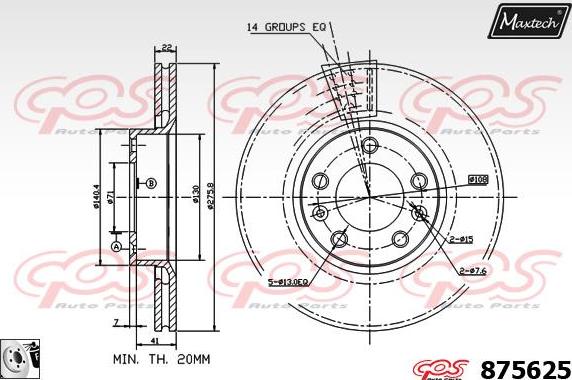 Maxtech 6256004 - Bremžu suports autodraugiem.lv