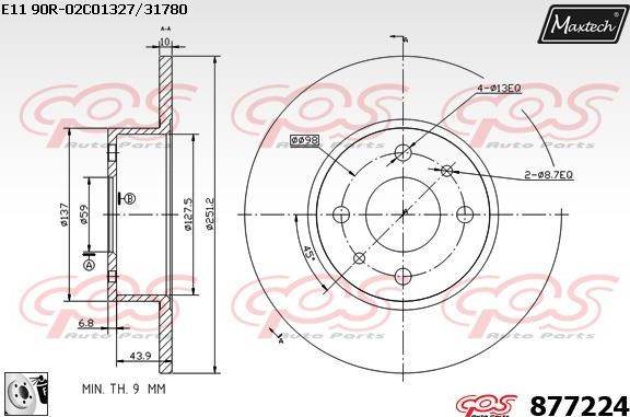 Maxtech 6256002 - Bremžu suports autodraugiem.lv