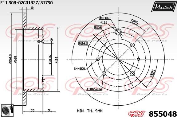 Maxtech 6278500 - Bremžu suports autodraugiem.lv