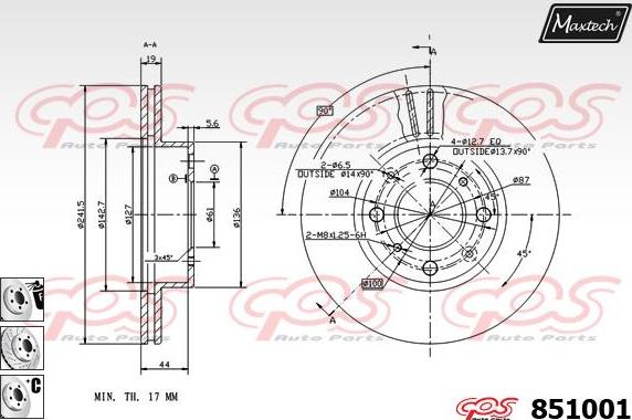 Maxtech 6273500 - Bremžu suports autodraugiem.lv