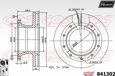 Maxtech 841302.6060 - Bremžu diski autodraugiem.lv