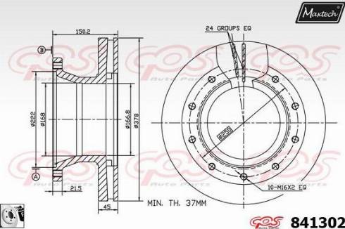 Maxtech 841302.0080 - Bremžu diski autodraugiem.lv