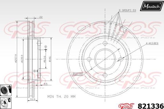 Maxtech 855091 - Bremžu diski autodraugiem.lv