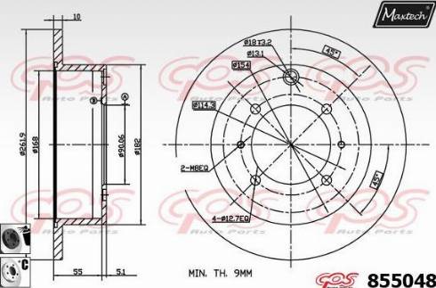 Maxtech 855048.6060 - Bremžu diski autodraugiem.lv