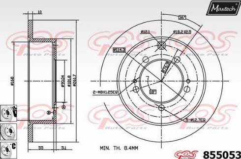 Maxtech 855053.6880 - Bremžu diski autodraugiem.lv