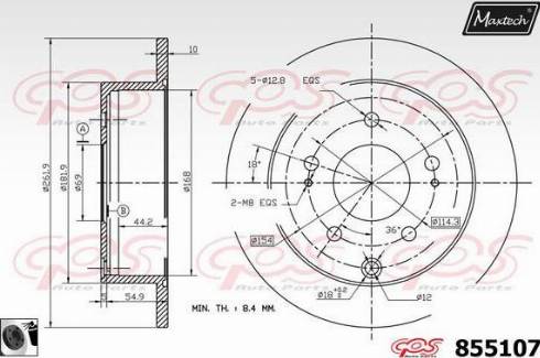 Kavo Parts BR-5781 - Bremžu diski autodraugiem.lv