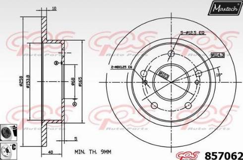 Maxtech 857062.6060 - Bremžu diski autodraugiem.lv