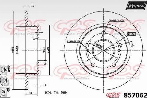 Maxtech 857062.6880 - Bremžu diski autodraugiem.lv