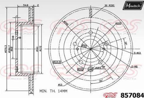 Maxtech 857179.6060 - Bremžu diski autodraugiem.lv