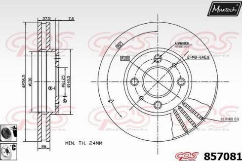 Maxtech 857081.6060 - Bremžu diski autodraugiem.lv