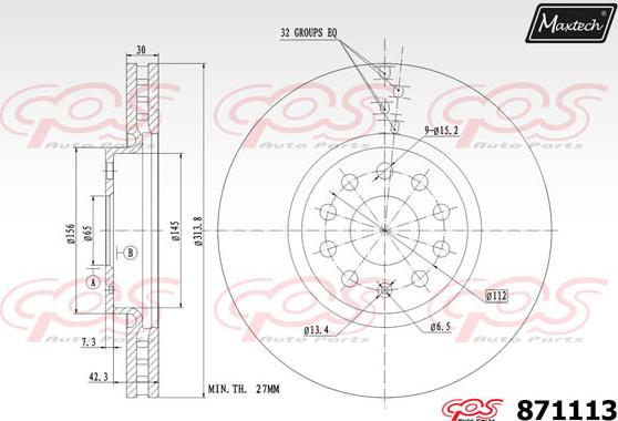 Maxtech 857088 - Bremžu diski autodraugiem.lv