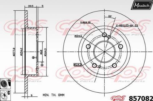 Maxtech 857082.6060 - Bremžu diski autodraugiem.lv