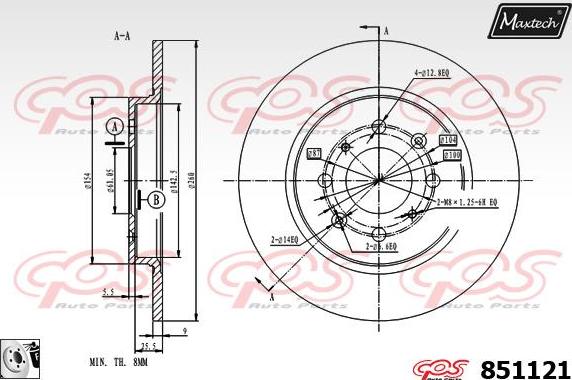 Maxtech 857072 - Bremžu diski autodraugiem.lv