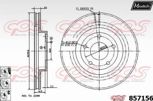 Kavo Parts BR-6820-C - Bremžu diski autodraugiem.lv