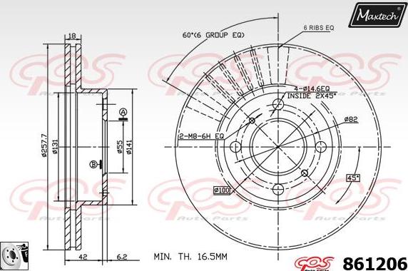 Maxtech 857162 - Bremžu diski autodraugiem.lv