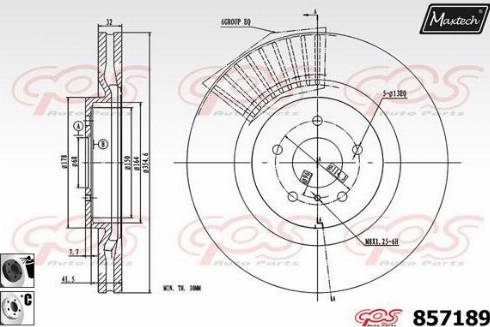 Maxtech 857189.6060 - Bremžu diski autodraugiem.lv