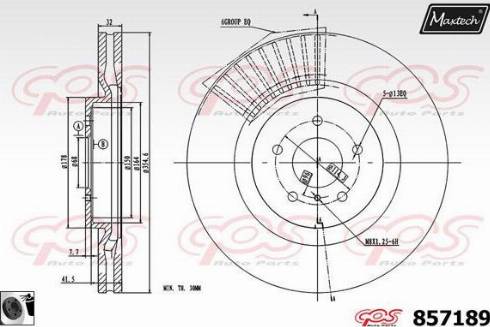 Maxtech 857189.0060 - Bremžu diski autodraugiem.lv