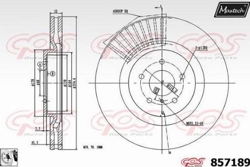 Maxtech 857189.0080 - Bremžu diski autodraugiem.lv