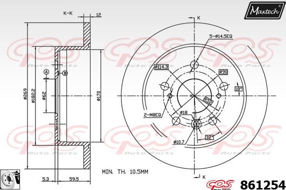 Maxtech 857182 - Bremžu diski autodraugiem.lv