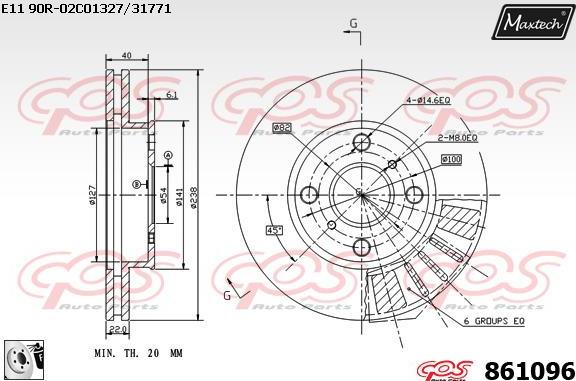 Maxtech 857134 - Bremžu diski autodraugiem.lv