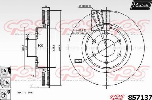 Maxtech 857137.6880 - Bremžu diski autodraugiem.lv