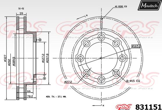 Maxtech 857137 - Bremžu diski autodraugiem.lv