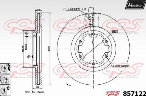 Maxtech 857122.6880 - Bremžu diski autodraugiem.lv