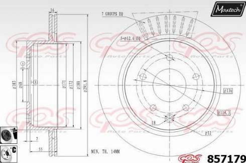 Maxtech 857179.6060 - Bremžu diski autodraugiem.lv