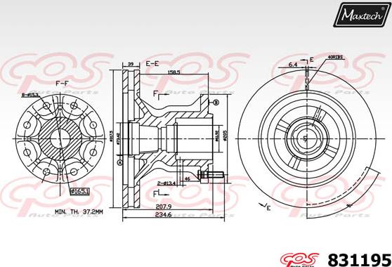 Maxtech 857179 - Bremžu diski autodraugiem.lv